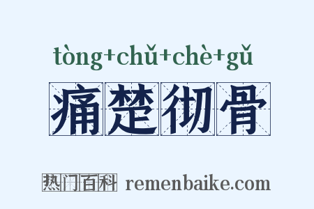 痛楚彻骨是什么意思的图片